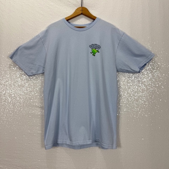 Vans Graphic Tee with Frog and Mushrooms Size Large - Picture 3 of 8